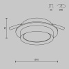 фото Встраиваемый светильник Maytoni Technical Hoop DL086-GX53-RD-BG, черный