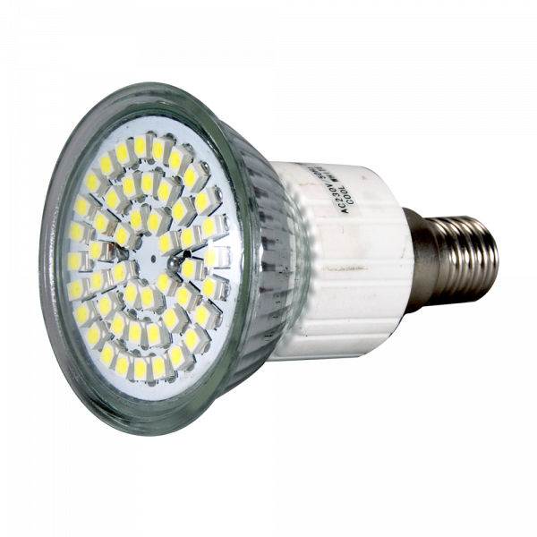 Светодиодная лампа, LED SMD E14 3,6W JDR 48 теплый белый