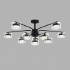 фото Черный/прозрачный, металл/стекло Светильник потолочный LED GX53 10*7W 220V NATALINA COMFI, арт. 8349/10C