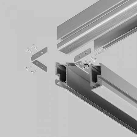 фото Угловой вертикальный соединитель для профиля, 2 шт в упаковке Maytoni Technical TRA034ICL-MP, серебро