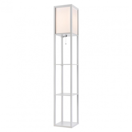 фото Белый, дерево/текстиль Торшер Е27 1*60W 220V PRACTIC COMFI, арт. 8089/1F
