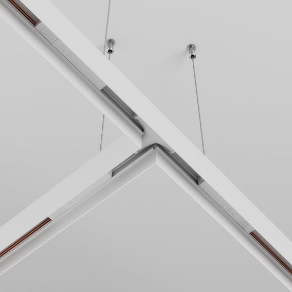 фото Коннектор питания Т-образный Exility белый Maytoni Technical TRA034CWT-42W