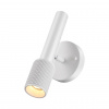 фото Белый/металл Настенный св-ник выкл на плафоне IP20 LED GU10 max 10W MEHARI HIGHTECH, арт. 4239/1W