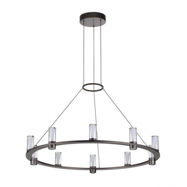 Светильник темный никель/акрилл/металл IP20 LED 60W 3830Лм 3000K 180° 220V DEFANCE HIGHTECH, арт. 7143/70L