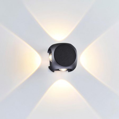 фото Черн/металл Настенный светильник IP54 LED 8W 716Лм 3200K 70° MIKO HIGHTECH, арт. 4222/8WL