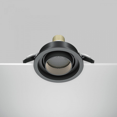 фото Встраиваемый светильник Maytoni Technical Atom DL113-GU10-01-RD-B, черный