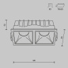 фото Встраиваемый светильник Maytoni Technical Alfa LED DL043-02-10W3K-SQ-W, белый