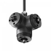 T-образный вертикальный коннектор для системы Shelf с вводом питания Maytoni Technical CA016TC-P-B, черный