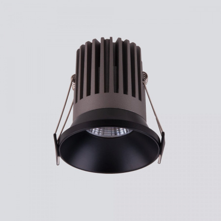 фото Встраиваемый точечный светодиодный светильник 25026/LED 7W 4200K BK черный