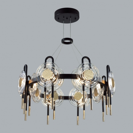 фото Черный/золото/металл/стекло Люстра LED 92W 3000K 8990Лм MAGNET MODERN, арт. 5407/92L