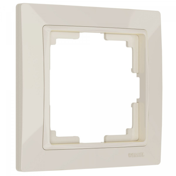 фото Рамка из поликарбоната на 1 пост Snabb Basic слоновая кость W0012003