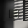 фото Проходной переключатель встраиваемый VOLTUM S70 двухклавишный 10А, (титан)