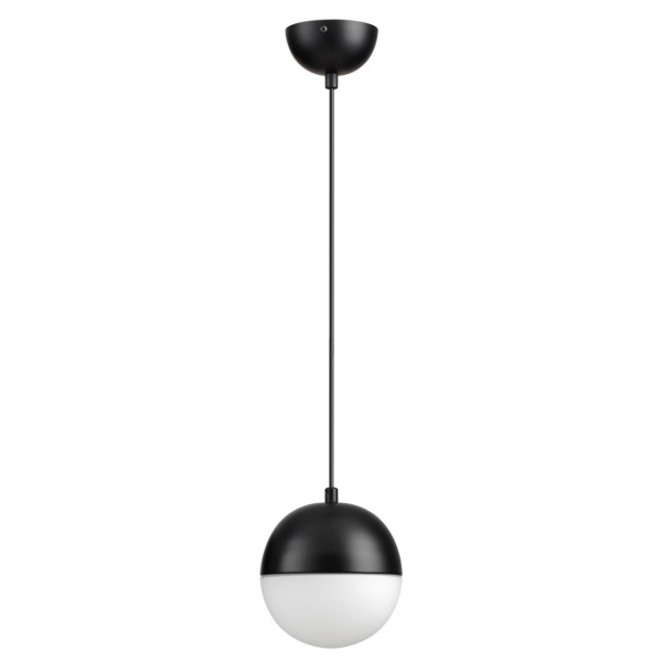 Черный/металл/белый/стекло Подвес E27 1*40W PINGA PENDANT, арт. 4958/1