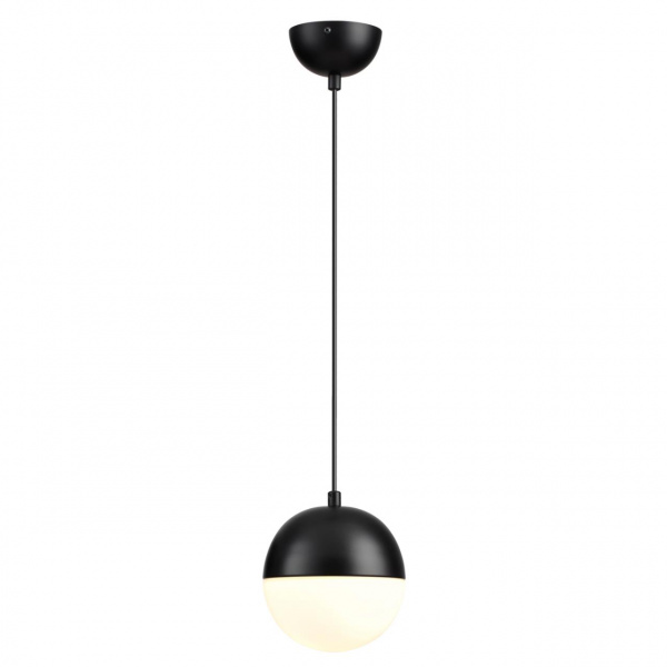 фото Черный/металл/белый/стекло Подвес E27 1*40W PINGA PENDANT, арт. 4958/1