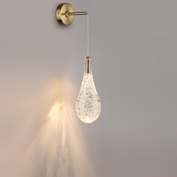 фото Светильник античная бронза/стекло/металл IP20 LED 4W 300Лм 3000K 180° 220V BRAID L-VISION, арт. 7147/5WL