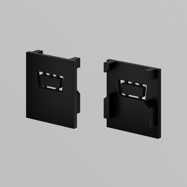 фото Комплект заглушек для алюминиевого профиля Exility IP 5 шт. Maytoni Outdoor O-TR002-EC, черный