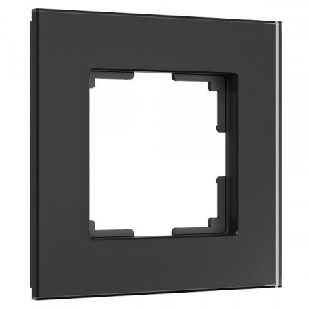 фото Рамка из стекла на 1 пост Senso черный soft-touch W0013108