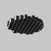 фото Антибликовая решётка ⌀24мм Maytoni Technical HoneyComb-D24, черный