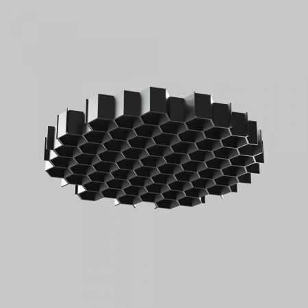 фото Антибликовая решётка ⌀24мм Maytoni Technical HoneyComb-D24, черный
