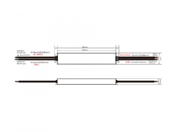 фото Блок питания SWG в метал. корпусе IP67, DT6 DALI, PUSH, 0-10V, 200Вт, 24В, DALI-DT6-200-24