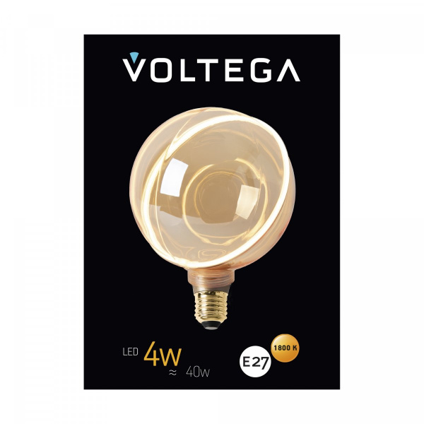 фото лампа филаментная Voltega 8590, янтарный
