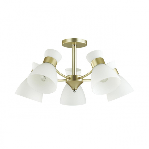 Матовое золото Люстра потолочная E27 5*60W 220V WILMA COMFI, арт. 4535/5C