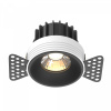 Встраиваемый светильник Maytoni Technical Round DL058-12W3K-TRS-B, черный