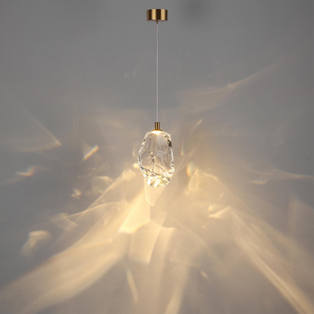 фото 7114/4LA L-VISION ODL25 Подвесной светильник  бронзовый/прозрачное стекло/металл IP20 LED 4W 300Лм 3000K 200° 220V GEMME