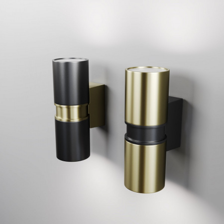 фото Уличный настенный светильник Maytoni Outdoor Bowery O582WL-02BS, латунь