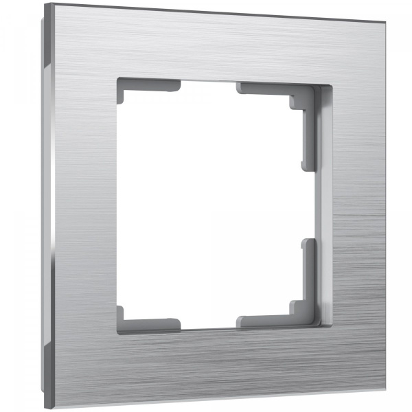 фото Рамка из металла на 1 пост Аluminium алюминий W0011706