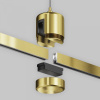 фото Подвес тросовый Hang с прямым коннектором питания Flarity латунь Maytoni Technical TRA157SW-IPC1-BS