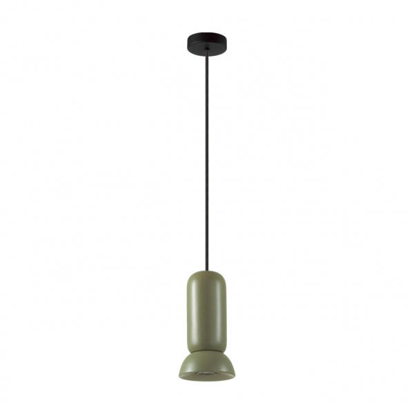 Черный/зеленый/металл/керамика Подвес GU10 LED 4W KERAMA PENDANT, арт. 5054/1B
