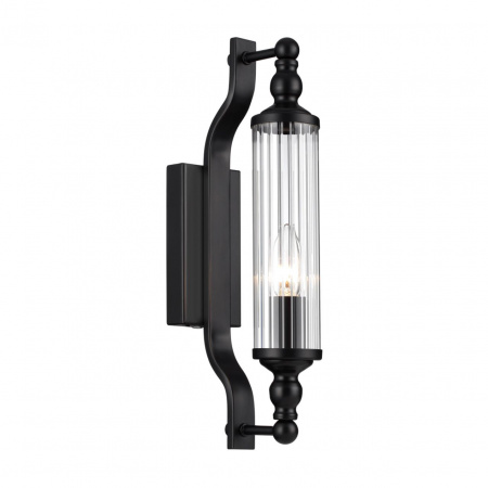 фото Черный/прозрачный/стекло Настенный светильник с выкл. E14 1*40W IP44 TOLERO DROPS, арт. 4941/1W