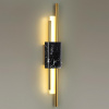 фото Черный мрамор/золотистый металл Настенный св-к IP20 LED 10W 3000K 625Лм MARMI MIDCENT, арт. 4361/10WL