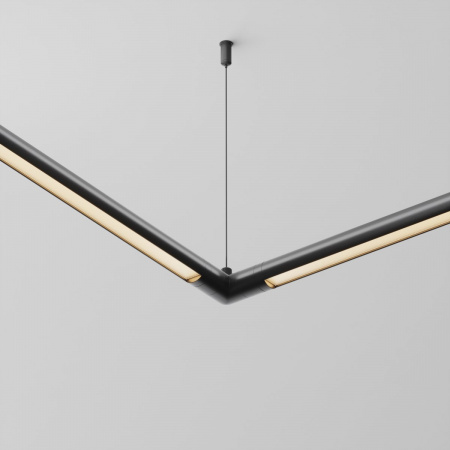 фото Угловой коннектор для системы Shelf без ввода питания Maytoni Technical CA014CL-B, черный