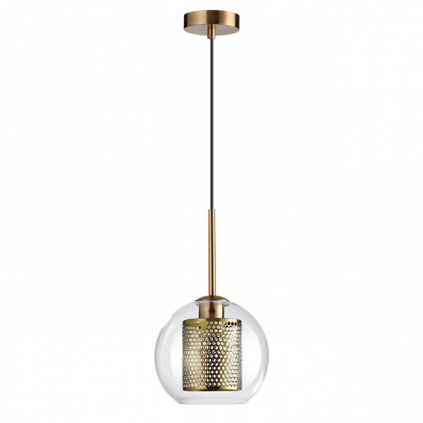 Античн.бронза/металл/прозрачный/стекло Подвес E27 1*40W CLOCKY PENDANT, арт. 4939/1