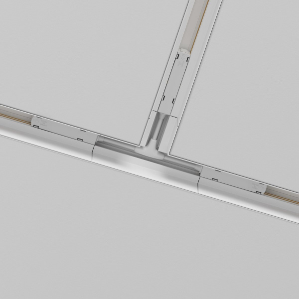 фото Коннектор питания Т-образный Gravity белый Maytoni Technical TRA004CWT-22W