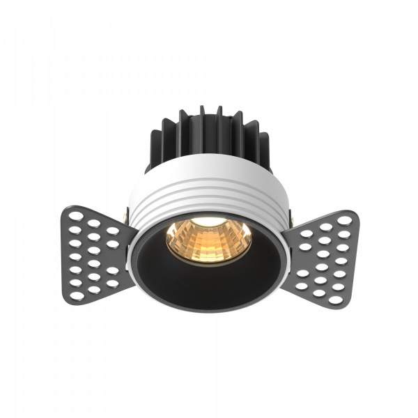 Встраиваемый светильник Maytoni Technical Round DL058-7W2.7K-TRS-B, черный