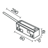 фото Ввод питания Exility белый Maytoni Technical TRA034B-42W-1