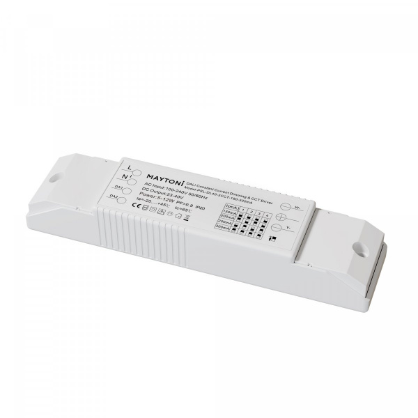 Источник питания DALI CCT(DT8) 5-12W IP20 Maytoni PSL-DL40-3CCT-150-300mA, белый