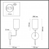 фото Белый, золотой Бра E14 1*40W 220V DALLIN COMFI, арт. 5639/1W