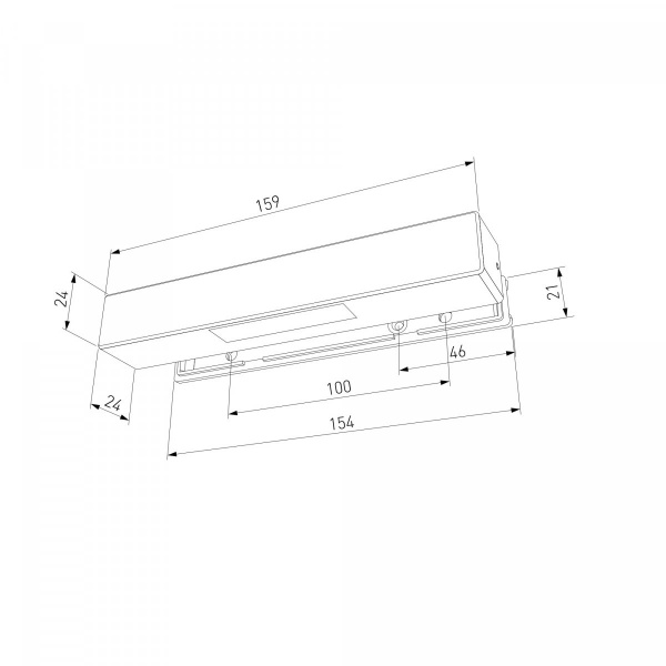 фото Подсветка для лестниц 40163/LED 4000К черный IP65
