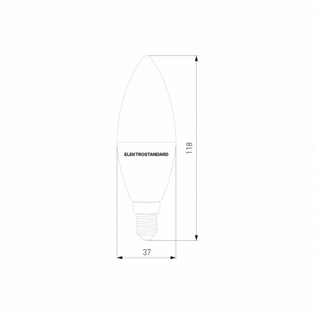 фото Умная лампа Свеча LED C37 Е14 7W 3300К-6500К CCT+DIM (BLE2779)