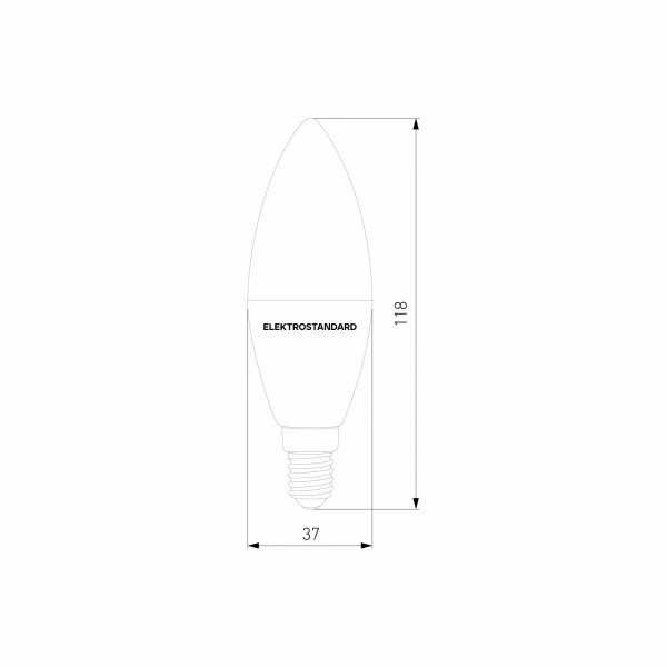 фото Умная лампа Свеча LED C37 Е14 7W 3300К-6500К CCT+DIM (BLE2779)