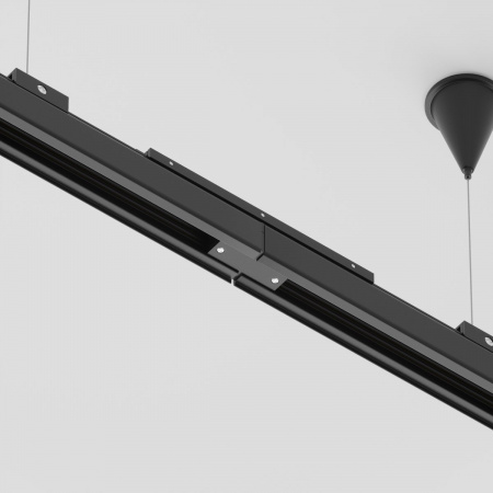 фото Коннектор прямой внутренний Trinity черный Maytoni Technical TRA005CI-31B