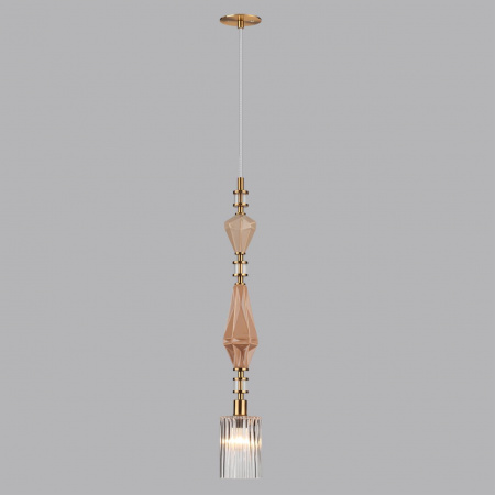 фото Античная бронза/терракот/беж/стекло/керамика Подвес E14 1*40W TERRA MODERN, арт. 5414/1E