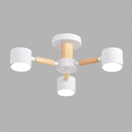 фото Белый, металл/дерево Светильник потолочный GX53 LED 3*7W 220V VUDI COMFI, арт. 8306/3C