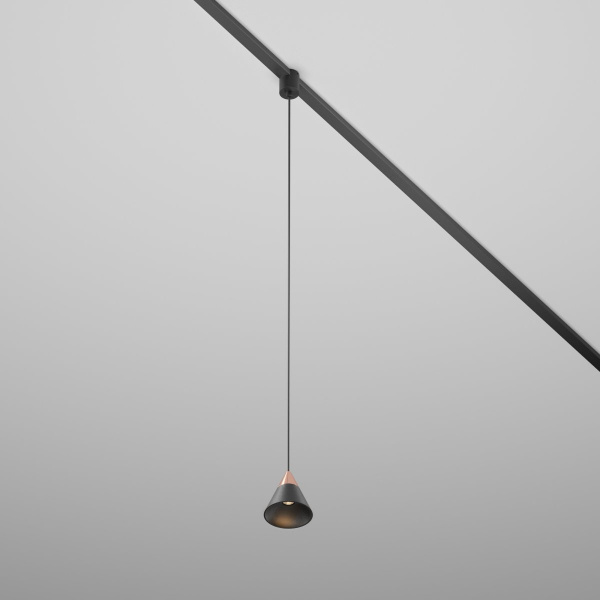фото Трековый подвесной светильник Maytoni Technical Cono TR166-1-7W3K-M-B, черный