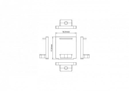 фото Заглушки серебро SWG LS-12-SI-ECS, для профиля LS-12-SI, (комплект 2 шт)