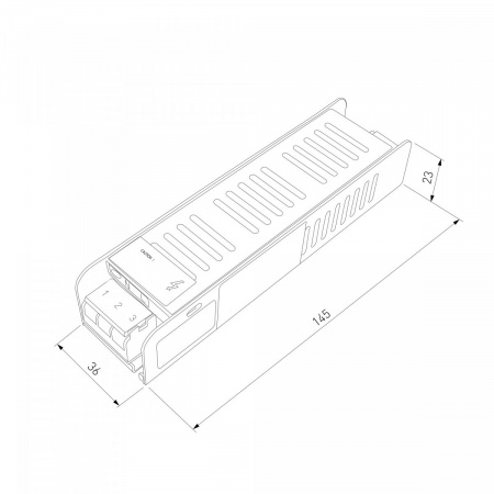 фото Блок питания для светодиодной ленты 12V 60W LST 5A